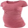 Decrum Pregnancy Tops for Women - Womens Maternity Shirts for Expected Mom [40022205] | Plain Heather Pink, XL view 1