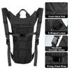 Outplea Tactical Hydration Pack Backpack with 3L Water Bladder for Men, Leakproof Military Rave Water Backpack for Running Hiking Cycling Jogging Festival, Black view 4