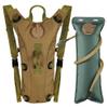Outplea Tactical Hydration Pack Backpack with 3L Water Bladder for Men, Leakproof Military Rave Water Backpack for Running Hiking Cycling Jogging Festival, Khaki view 1