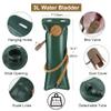 Outplea Tactical Hydration Pack Backpack with 3L Water Bladder for Men, Leakproof Military Rave Water Backpack for Running Hiking Cycling Jogging Festival, Khaki view 2