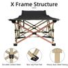 Fragess Portable Camping Cot, 600LBS Max Load, Extra Wide with Thick Mattress, Folding Cot for Outdoor Camping/Office, Home Nap (Grey) view 3