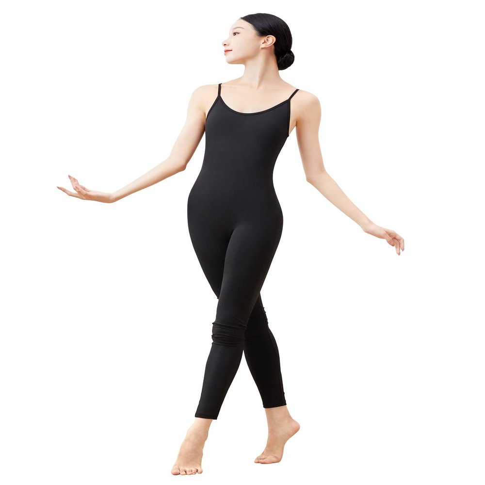 Daydance Black Dance Leotards for Women Spandex Ballet Unitards for Gymnastics, Swim, Yoga