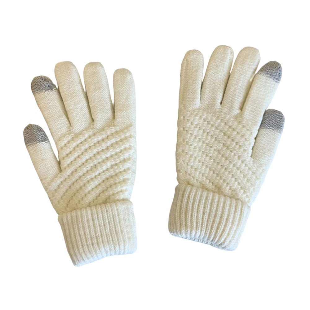 leasote Women Winter Gloves Heat Retention Men Outdoor Gloves Cold-proof Camping White