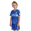 ORKY Kids Customize Soccer Jersey, Quick Dry Sublimation Boy Futbol Shirt Short Set, Personalize Name Girl Team Outfit(Blue 160cm) view 3