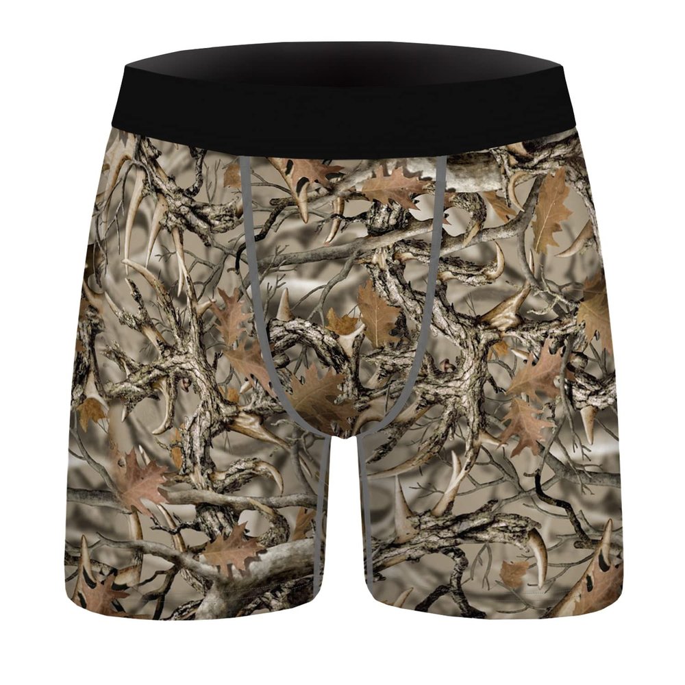Aueyan Funny Underwear for Men Funny Boxers Man Novelty Boxer Briefs Camo Boxers Trunk Cool Cooling Underwear Boxer Briefs for Summer Christmas Valentine Soft Shorts Leg Breathable with Designs XXL