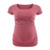 DISC Pregnancy Announcement Shirt Maternity T Shirts - Womens Maternity Tops for Mom to Be [40022206] | Plain Heather Pink, XXL view 2