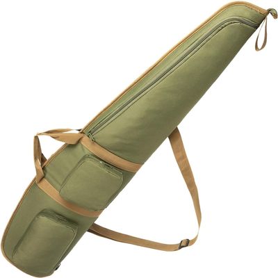 Gun Cases for Rifles Shotgun 44" 48" 52" Multiple Magazine Holder Pouches Outdoor Tactical Accessory Bags Carried By Hand Or Adjustable and Removable Shoulder Strap(Green, 48''-Fits Up To 46'')