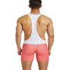 SEOBEAN TAUWELL Mens Sexy Fitness Wrestling Leotard Singlet Bodysuit 9704 (9706 Pink, Large) view 2
