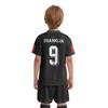 ORKY Kids Customize Soccer Jersey, Quick Dry Sublimation Boy Futbol Shirt Short Set, Personalize Name Girl Team Outfit(Black 120cm) view 2