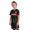 ORKY Kids Customize Soccer Jersey, Quick Dry Sublimation Boy Futbol Shirt Short Set, Personalize Name Girl Team Outfit(Black 120cm) view 3