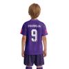 ORKY Kids Customize Soccer Jersey, Quick Dry Sublimation Boy Futbol Shirt Short Set, Personalize Name Girl Team Outfit(Purple130cm) view 2