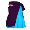 Womens Half Niqab Nosepiece Face Cover Veil Breathable Clothing For Muslim Islam Islamic Hijab Hejab Women Burqa Jilbab Abaya (Egg Plant) view 1