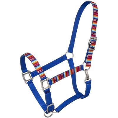 Tough 1 Nylon Halter Printed Overlay Serape