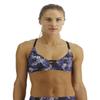 TYR Women's Cara Bralette for Swimming, Yoga, Fitness, and Workout, Purple/Multi, Large view 1