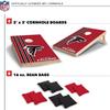 Wild Sports 2' x 3' Solid Wood Cornhole Set with Direct Print HD Team Graphics Great Gift for Any Football Fan! Bean Bag Toss Family Outdoor Games NFL Atlanta Falcons view 2