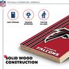 Wild Sports 2' x 3' Solid Wood Cornhole Set with Direct Print HD Team Graphics Great Gift for Any Football Fan! Bean Bag Toss Family Outdoor Games NFL Atlanta Falcons view 3