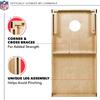 Wild Sports 2' x 3' Solid Wood Cornhole Set with Direct Print HD Team Graphics Great Gift for Any Football Fan! Bean Bag Toss Family Outdoor Games NFL Atlanta Falcons view 4