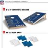 Wild Sports 2' x 3' Solid Wood Cornhole Set with Direct Print HD Team Graphics Great Gift for Any Football Fan! Bean Bag Toss Family Outdoor Games NFL Indianapolis Colts view 2