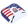 AUHX Golf Putter Cover, Waterproof Mallet Putter Cover Square with Embroidery Pattern for Golf Putter(Big Sifang/14 * 12 * 3.5cm) view 1