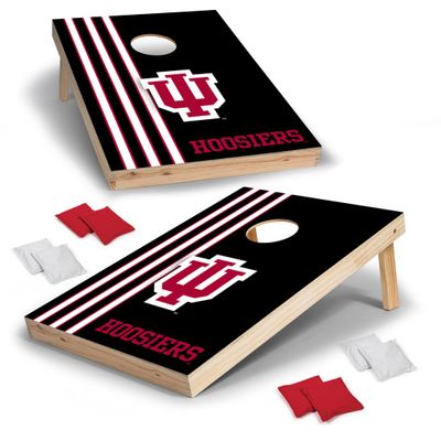 2' x 3' Solid Wood Cornhole Set with Direct Print HD Team Graphics  Great Gift for Any NCAA Fan! Bean Bag Toss Family Outdoor Games  Indiana Hoosiers