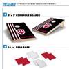 2' x 3' Solid Wood Cornhole Set with Direct Print HD Team Graphics  Great Gift for Any NCAA Fan! Bean Bag Toss Family Outdoor Games  Indiana Hoosiers view 2
