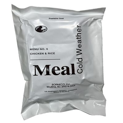 Cold Weather MRE Meal Ready to Eat USGI Menu #5 Chicken & Rice