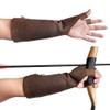 Leather Archery Arm Guard for Men, Women & Youth, Protective Bracer, Full Grain Leather Forearm Protection, Wrist Arm Bracer for Archers, Durable Bow Archery Sleeve Arm Guards (Bourbon Brown) view 1