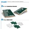 Wild Sports 2' x 3' Solid Wood Cornhole Set with Direct Print HD Team Graphics  Great Gift for Any NCAA Fan! Bean Bag Toss Family Outdoor Games  Michigan State Spartans view 2