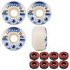 Triclops Skateboard Wheels Third Eye 51mm 99A White with ABEC 5 Bearings view 1