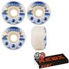 Triclops Skateboard Wheels Third Eye 51mm 99A White with Bones Reds Bearings view 1
