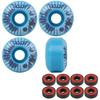 Triclops Skateboard Wheels Burst 50mm 95A Blue with ABEC 5 Bearings view 1