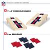 Wild Sports NFL Football New England Patriots 1' x 2' Travel Size Set with Direct Print HD Team Graphics  Great Gift for Any Sports Fan! Bean Bag Toss Family Games for Outdoor Play view 2