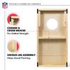 Wild Sports NFL Football New England Patriots 1' x 2' Travel Size Set with Direct Print HD Team Graphics  Great Gift for Any Sports Fan! Bean Bag Toss Family Games for Outdoor Play view 4