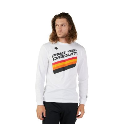 Fox Racing PRO Circuit LS PREM TEE, Optic White, Small