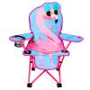 KABOER Kids Outdoor Folding Lawn and Camping Chair with Cup Holder and Carrying Bag, Children's Camping Chairs for Outdoor Beach Travel (Flamingo) view 1