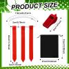 Sratte Flag Football Set 14 Player Football Flags 14 Nylon Mesh Pinnies Jerseys 14 Adjustable Belt 12 Cones for Training(Red, Blue) view 2