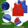Sratte Flag Football Set 14 Player Football Flags 14 Nylon Mesh Pinnies Jerseys 14 Adjustable Belt 12 Cones for Training(Red, Blue) view 4