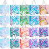 Saintrygo 20 Pack Clear Tote Bags Bulk 12 x 12 x 6 PVC Plastic Tote Bag with Handles for Stadium Work Beach Sports(Bright Color) view 1