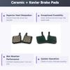 Hardheaded Ram 2 Pairs Ceramic E-Bike Brake Pads Compatible with Magura MT5 MT7, 4 Piston. The Bicycle Replacement Part for OEM Brakes for High Braking Power view 2