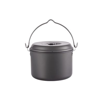 CAMPINGMOON Camping Pot 4-Quart Portable Campfire Cooking Hanging Pot Lightweight Aluminum MC-230