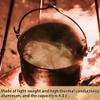 CAMPINGMOON Camping Pot 4-Quart Portable Campfire Cooking Hanging Pot Lightweight Aluminum MC-230 view 4
