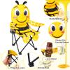 KABOER Kids Outdoor Folding Lawn and Camping Chair with Cup Holder and Carrying Bag, Children's Camping Chairs for Outdoor Beach Travel (Bee) view 3