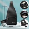 Seoky Rop Sling Bag Crossbody Backpack for Men Women Small Chest Shoulder Bag for Travel Hiking Daypack Black view 4