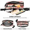 Pug Dog Heart Belt Bag for Women Men Puppy Animal Fanny Pack Small Waist Pouch Crossbody Bags for Outdoor Hiking Running Travel view 4