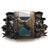 Jokers Lighter Belt Buckle Skull & Bones Bronze with Fanged Skull Lighter view 3