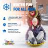 Snow Works 27" Lifetime Saucer Sled - Durable High-Density Plastic, Handles, Ideal for Adults, Kids, and Teens - 1 Person Snow Sled for Kids and Adults (Yellow) view 2