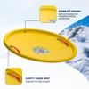 Snow Works 27" Lifetime Saucer Sled - Durable High-Density Plastic, Handles, Ideal for Adults, Kids, and Teens - 1 Person Snow Sled for Kids and Adults (Yellow) view 3