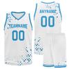 Custom Basketball Jersey for Men Basketball Uniform Youth Kids with Name,Numer,Logo, Personalized Team Jerseys Sportwear White-Black view 3