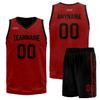 Custom Basketball Jersey for Men Basketball Uniform Youth Kids with Name,Numer,Logo, Personalized Team Jerseys Sportwear Red-Blue view 3