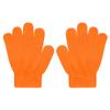 Uttpll Kids Gloves Winter Knit Gloves for Toddler Baby Magic Mittens Children Warm Stretchy Finger Gloves for Boys Girls Orange One Size view 2